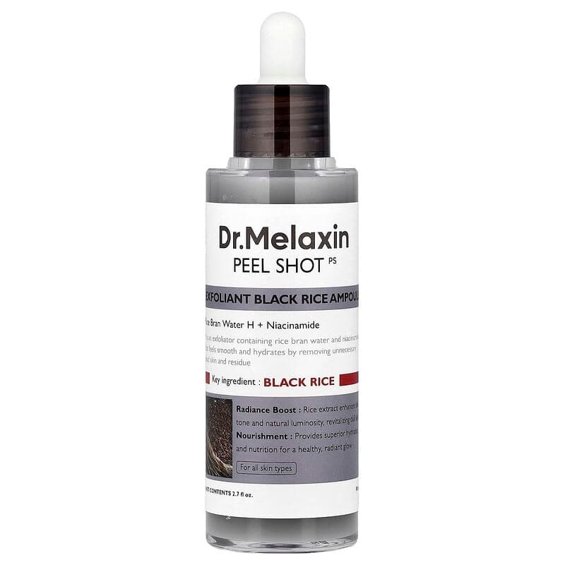 DR Melaxin Peel Shot Glow Black Rice Ampoule 80ml