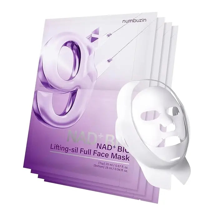 Numbuzin No.9 Nad+ Bio Lifting Full Face Mask 4 Sheets+Lifting Band