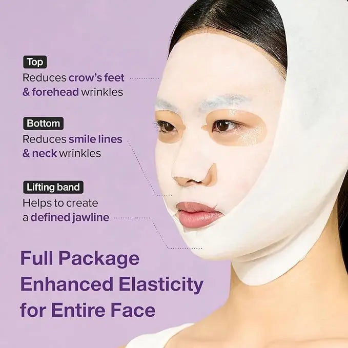 Numbuzin No.9 Nad+ Bio Lifting Full Face Mask 4 Sheets+Lifting Band