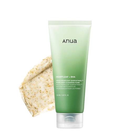 ANUA Heartleaf Quercetinol Pore Deep Cleansing Foam 150ml - Hidden Beauty